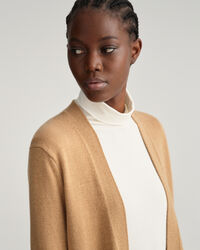 Cárdigan largo de lana