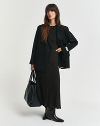 Jersey de manga corta de canalé en contraste