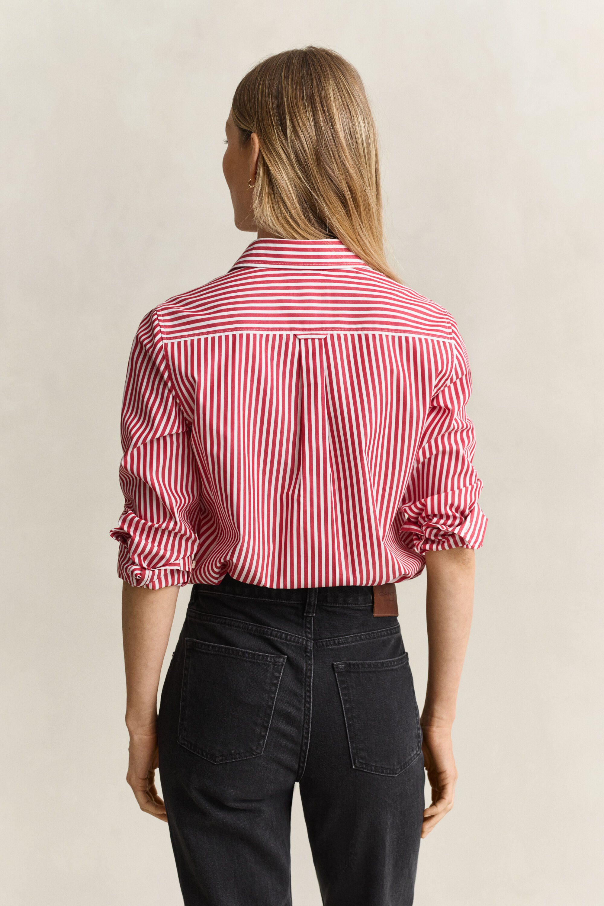 Camisa de popelina Regular Fit clásica de rayas