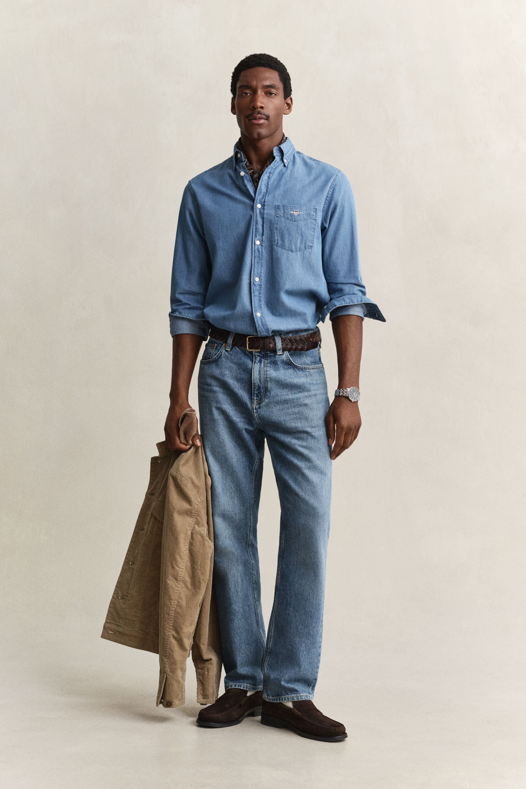 Camisa Regular Fit añil