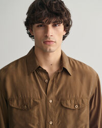 Camisa Relaxed Fit de seda