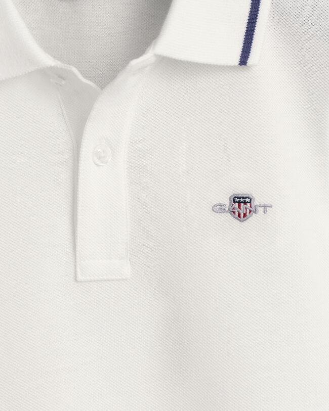 Polo de piqu&eacute; con ribetes Shield Kids