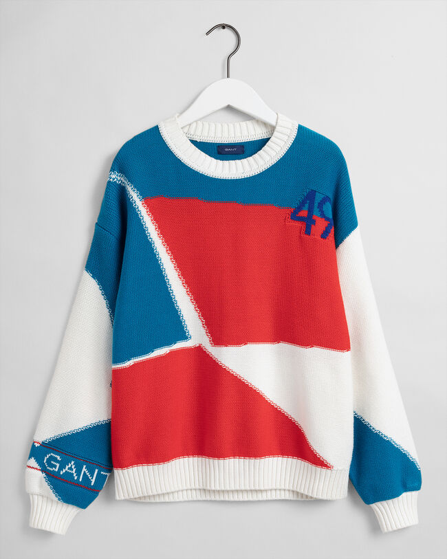 Jersey de cuello redondo con bloques Rough Weather