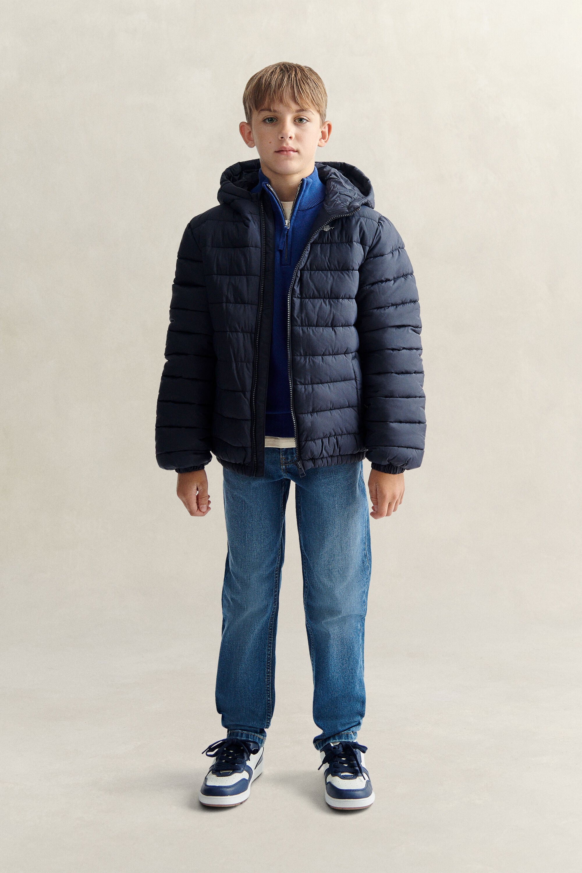 Chaqueta acolchada con capucha Teen Boys