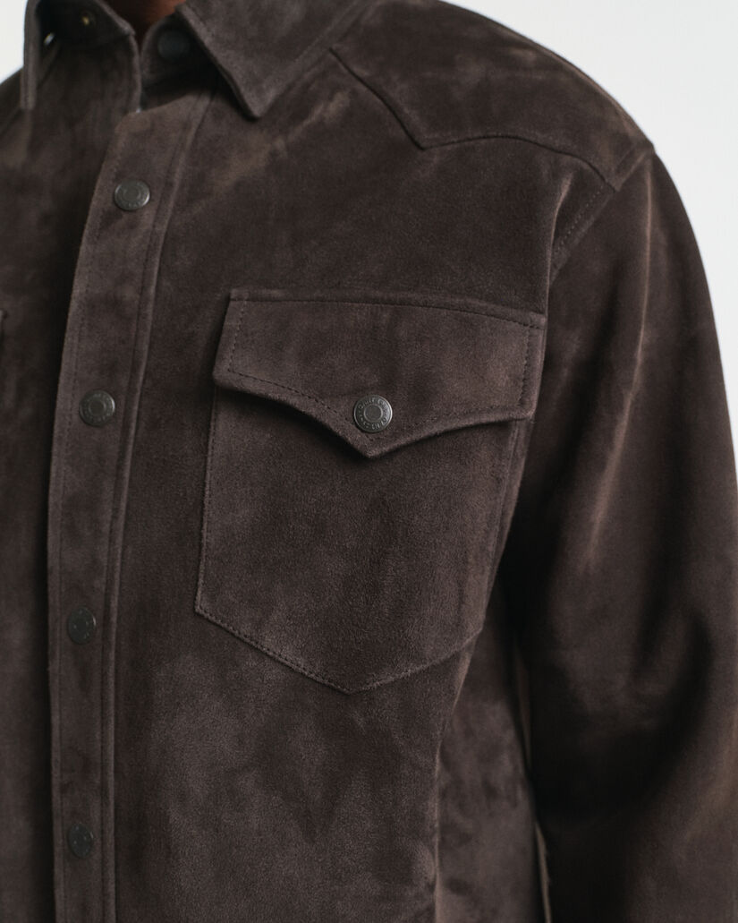 Camisa Relaxed Fit de ante Rodeo