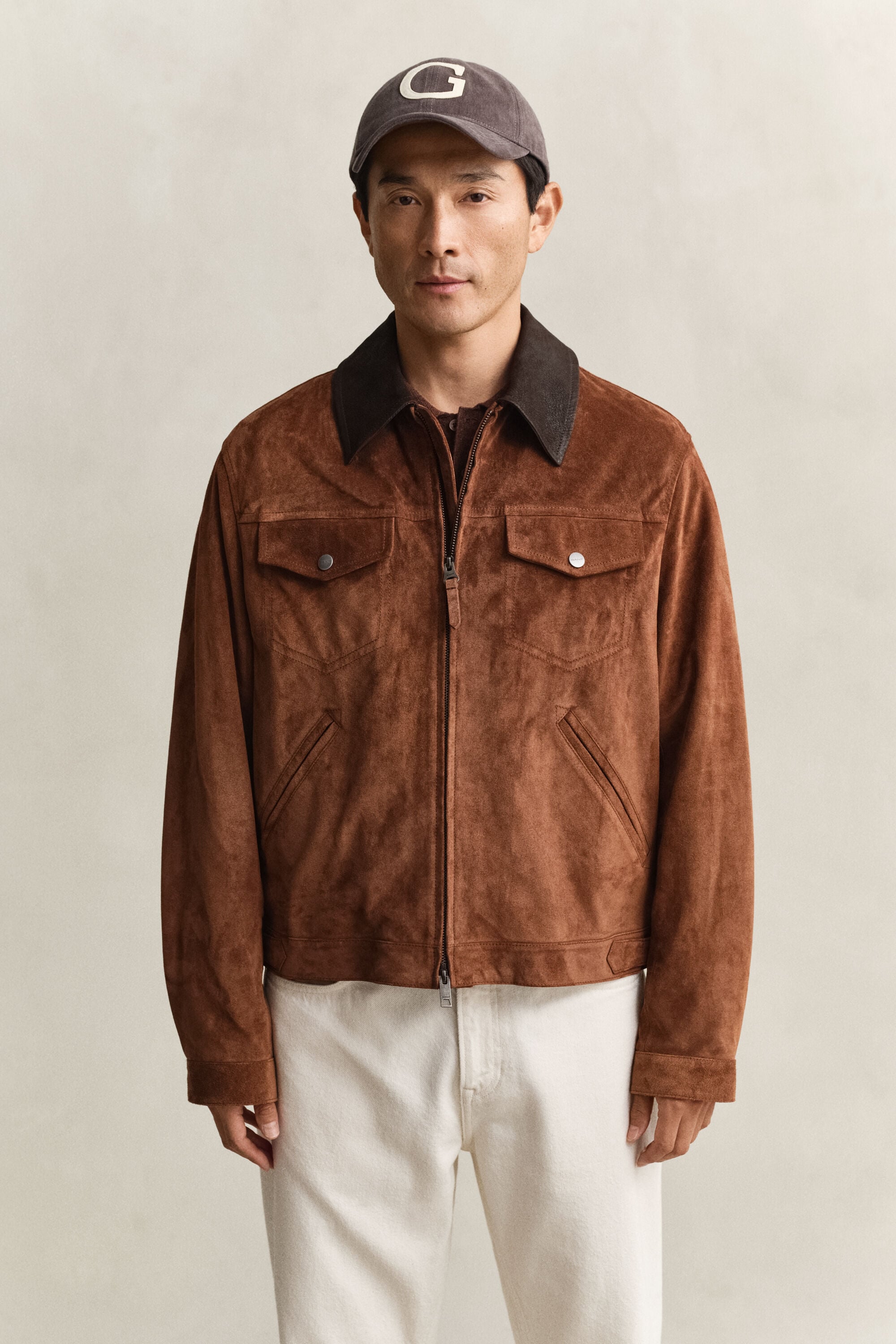 Chaqueta de ante