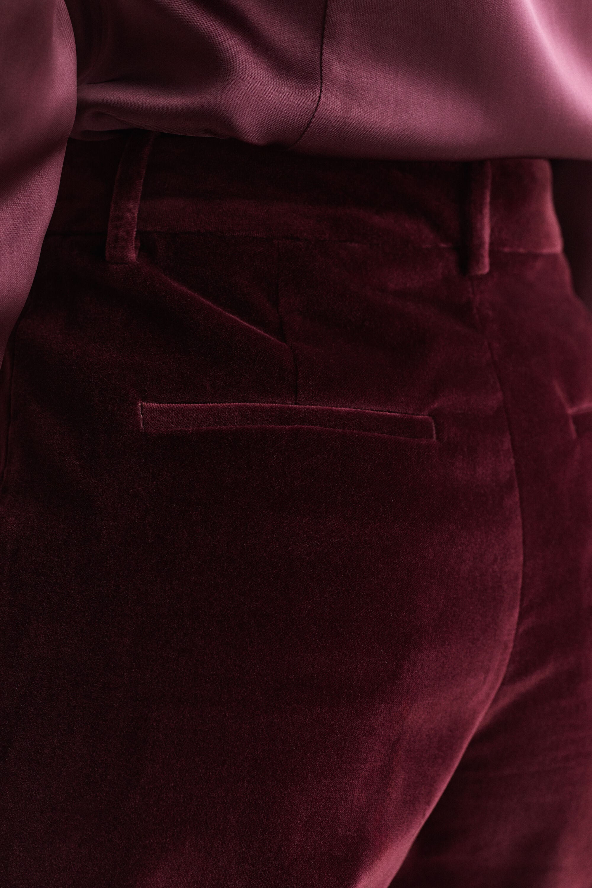 Pantalones de vestir de terciopelo