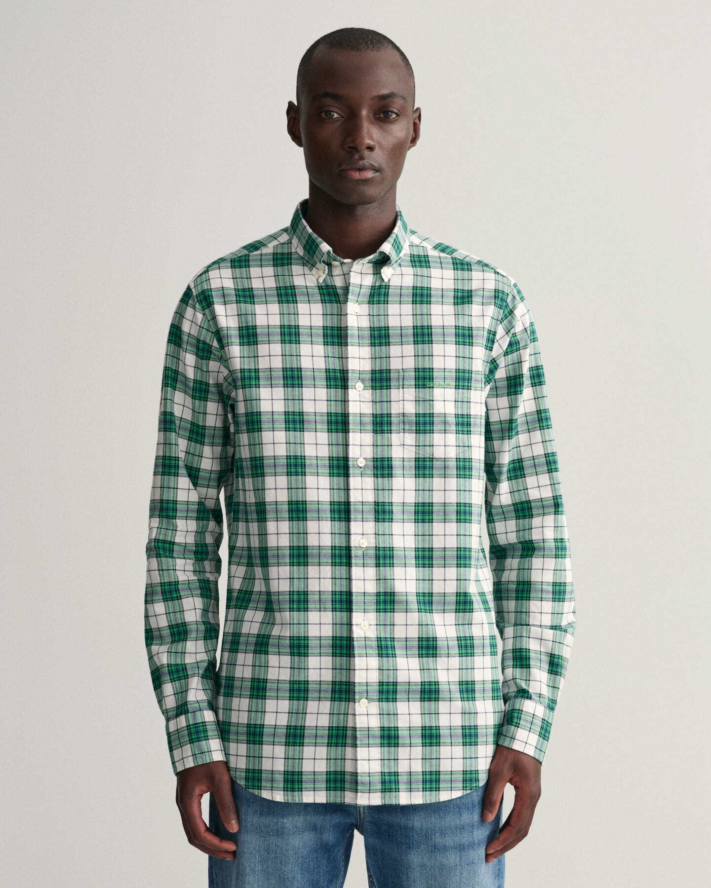 Camisa Oxford Regular Fit a cuadros