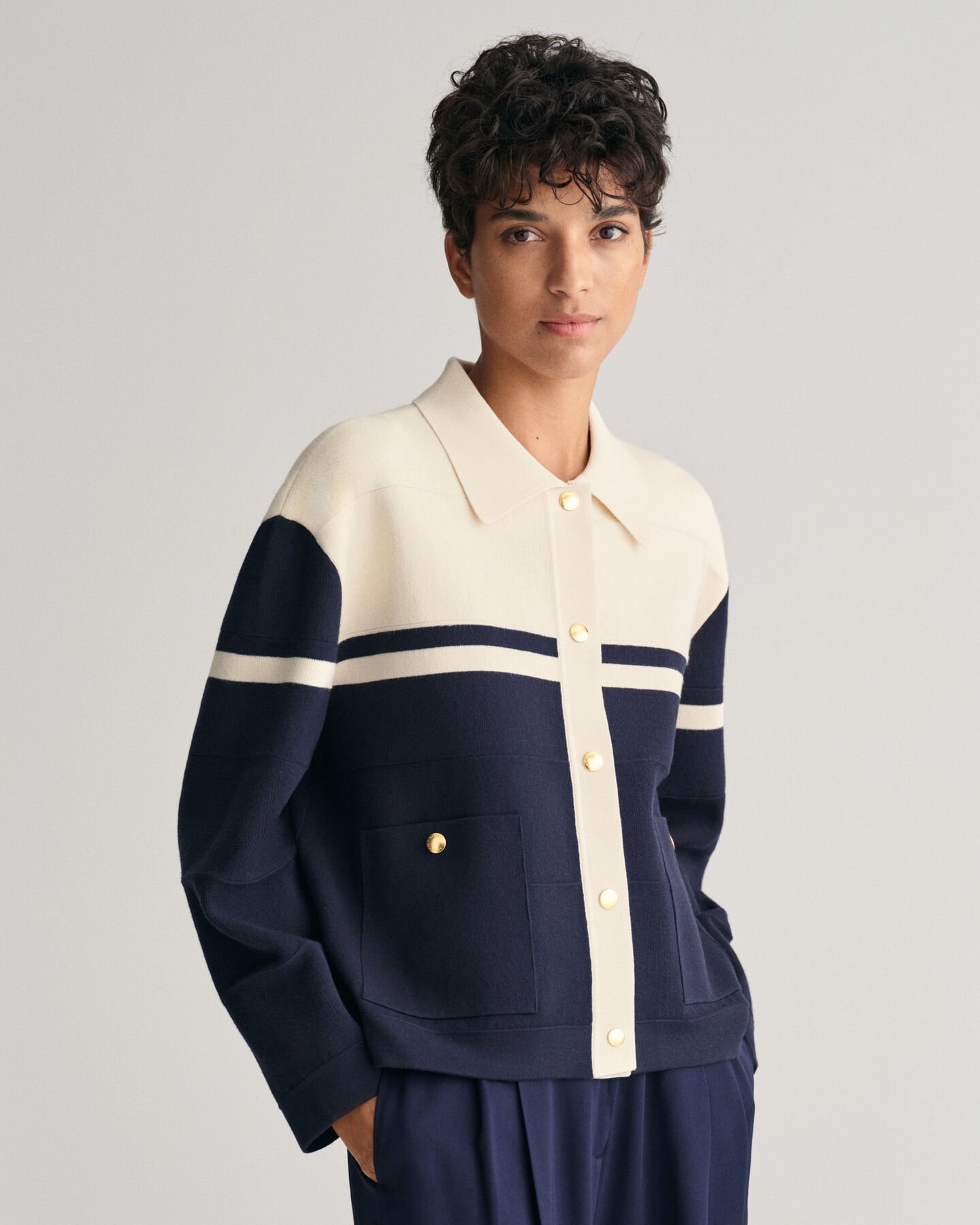 Cárdigan Color Blocked