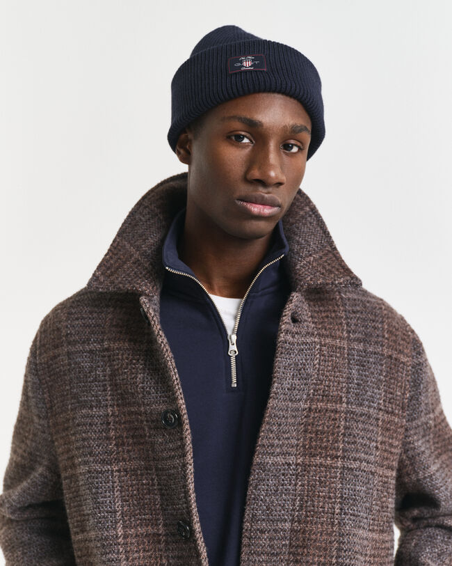 Gorro acanalado de mezcla de algodón