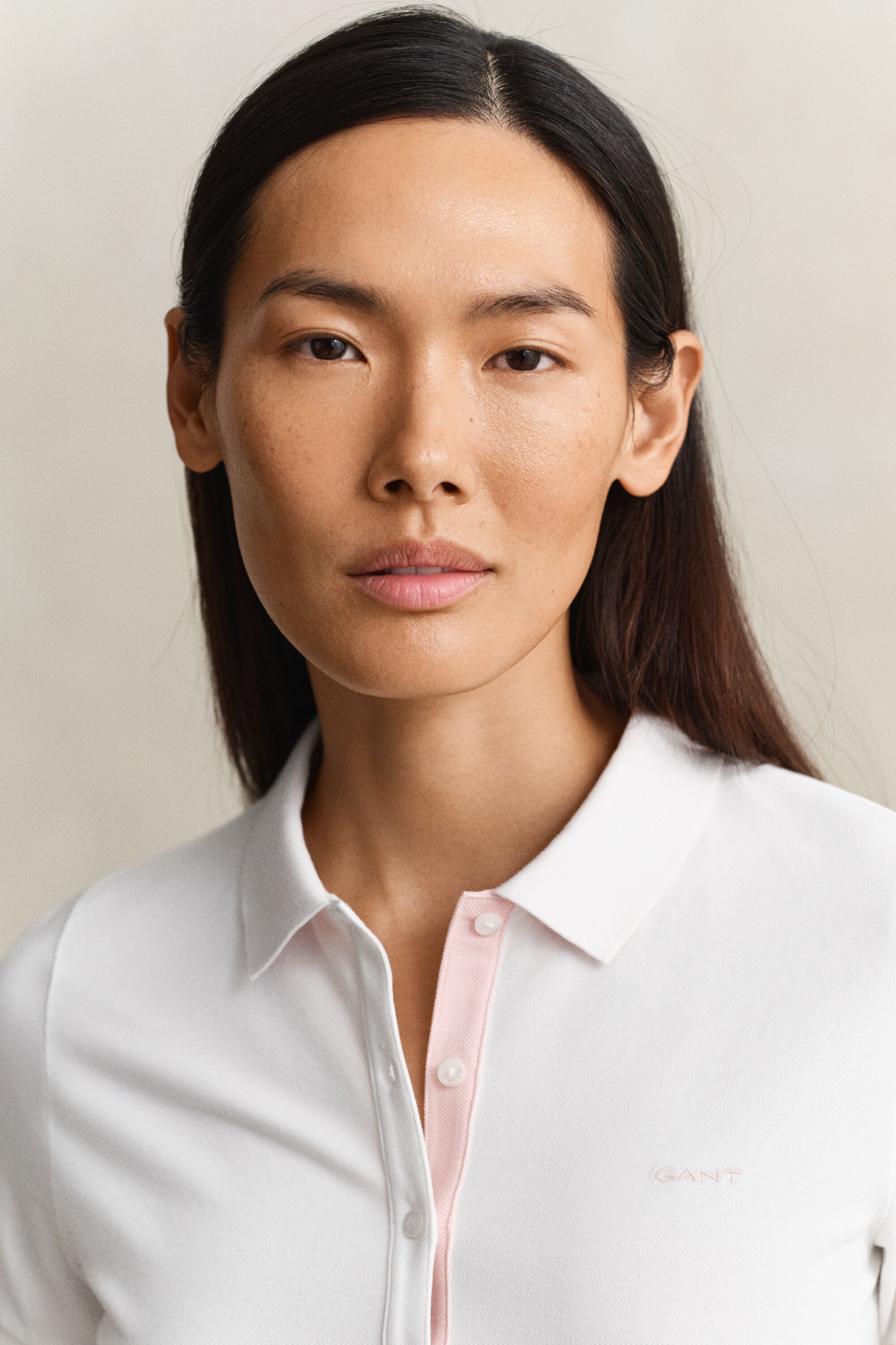 Polo de piqué en contraste