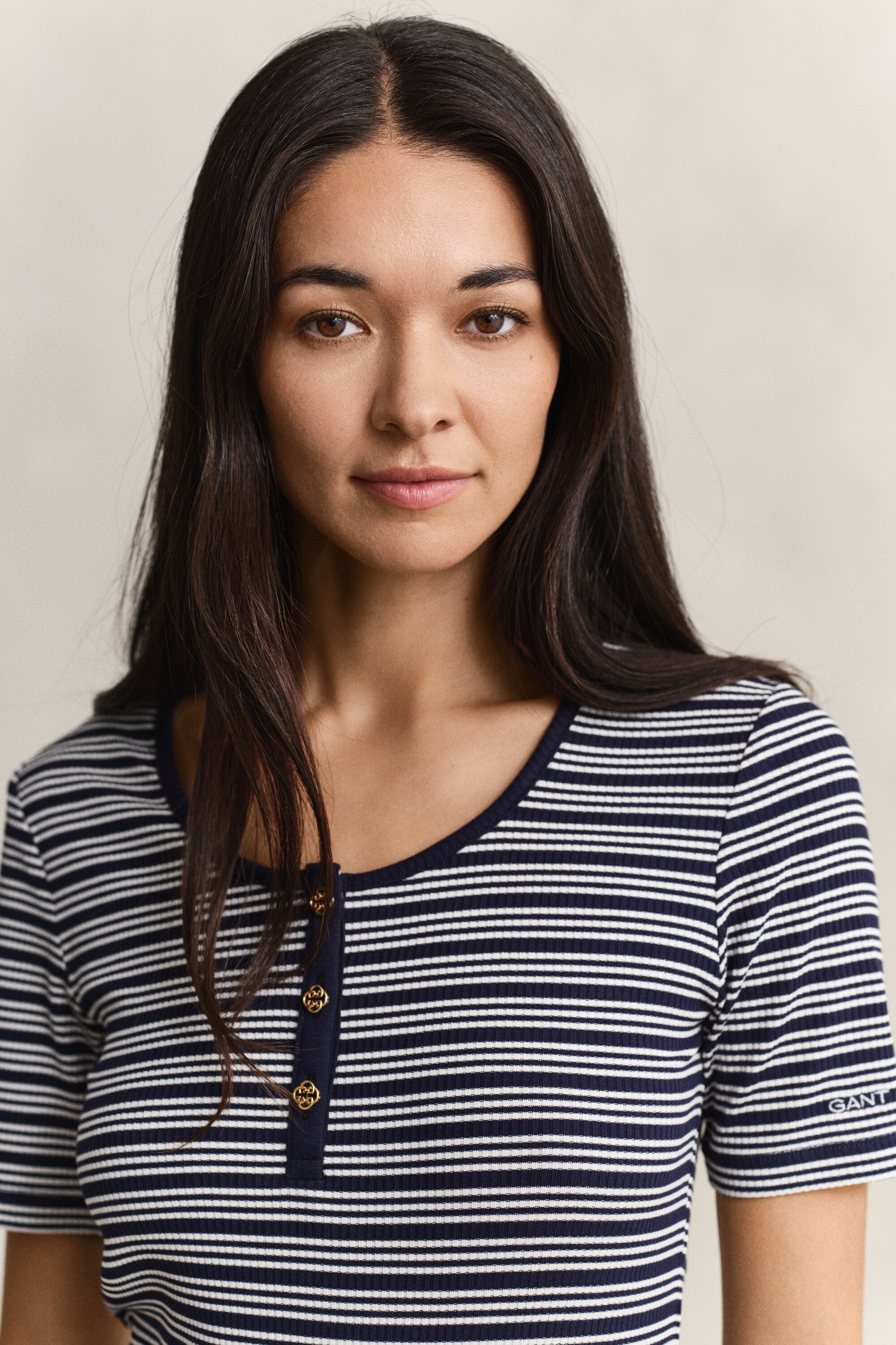 Camiseta panadera acanalada