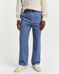 Pantalones de traje Relaxed Fit de lana moulin&eacute;