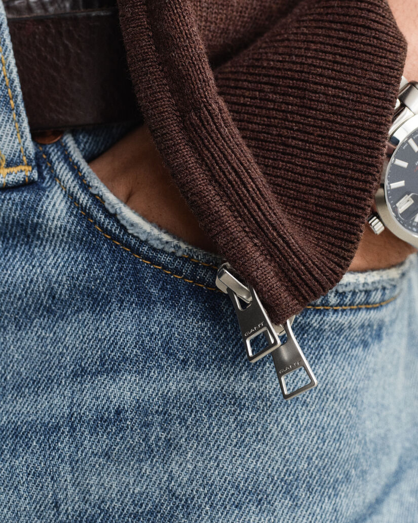 C&aacute;rdigan de algod&oacute;n con cremallera Casual