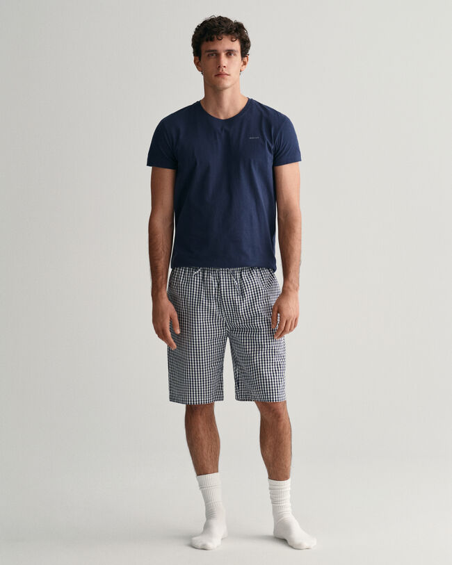 Pantalones cortos de pijama de cuadros Vichy