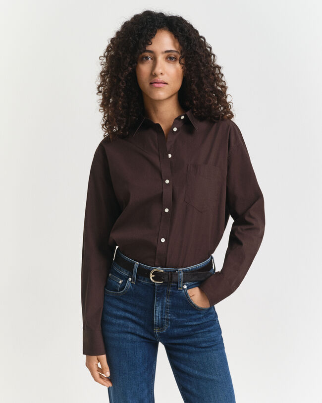 Camisa de popelina clásica Relaxed Fit