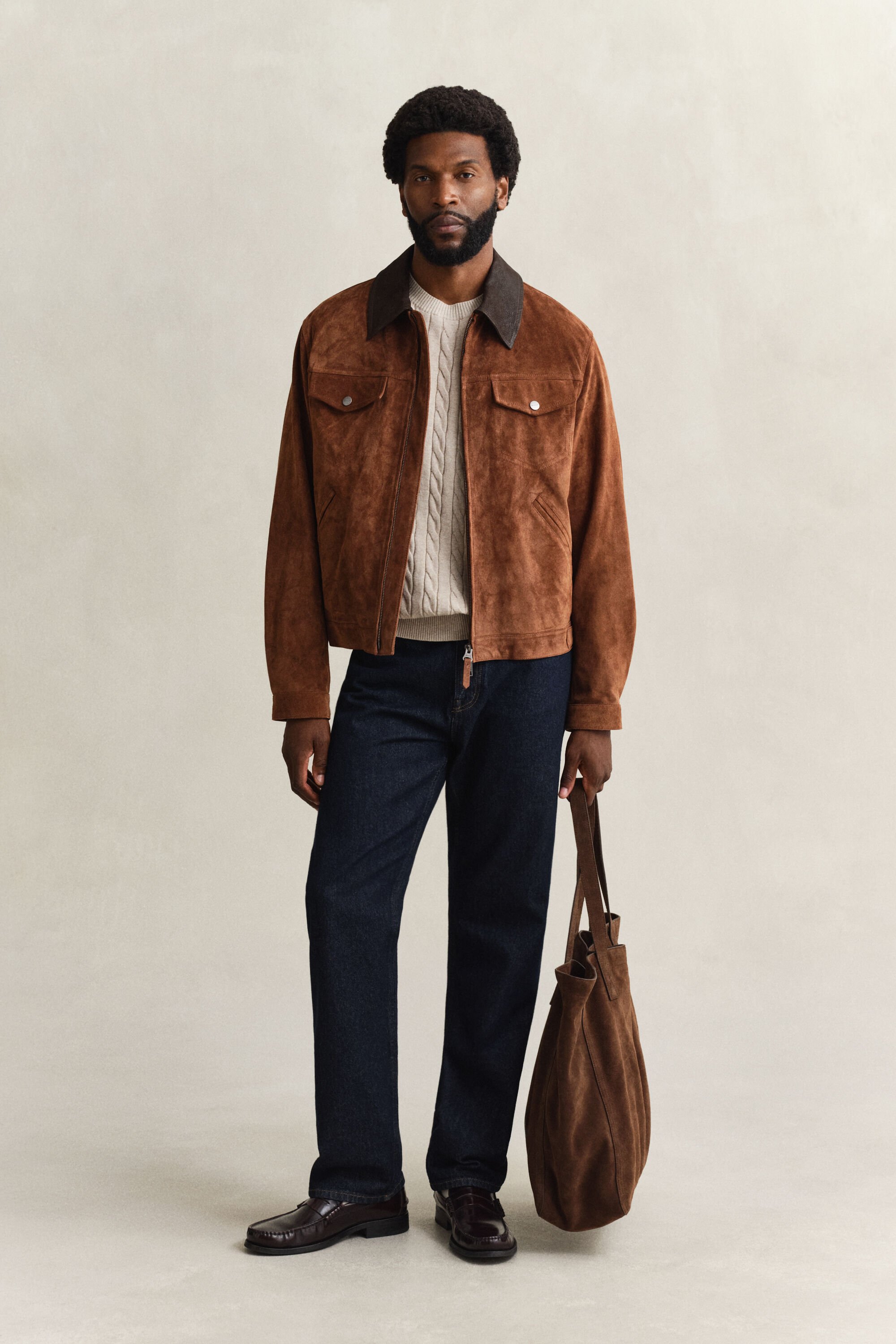 Jersey de punto de ochos de algodón con manga corta