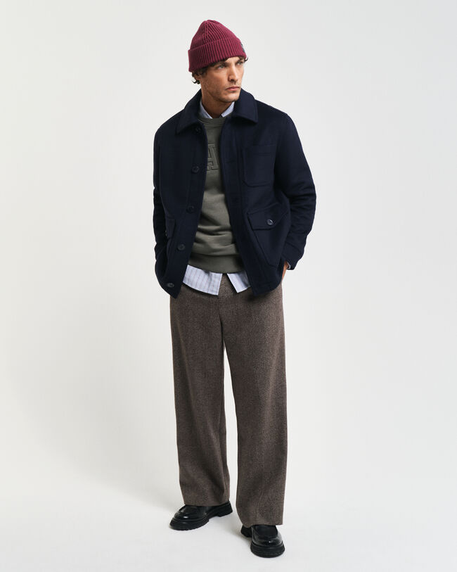 Sudadera de cuello redondo con grabado