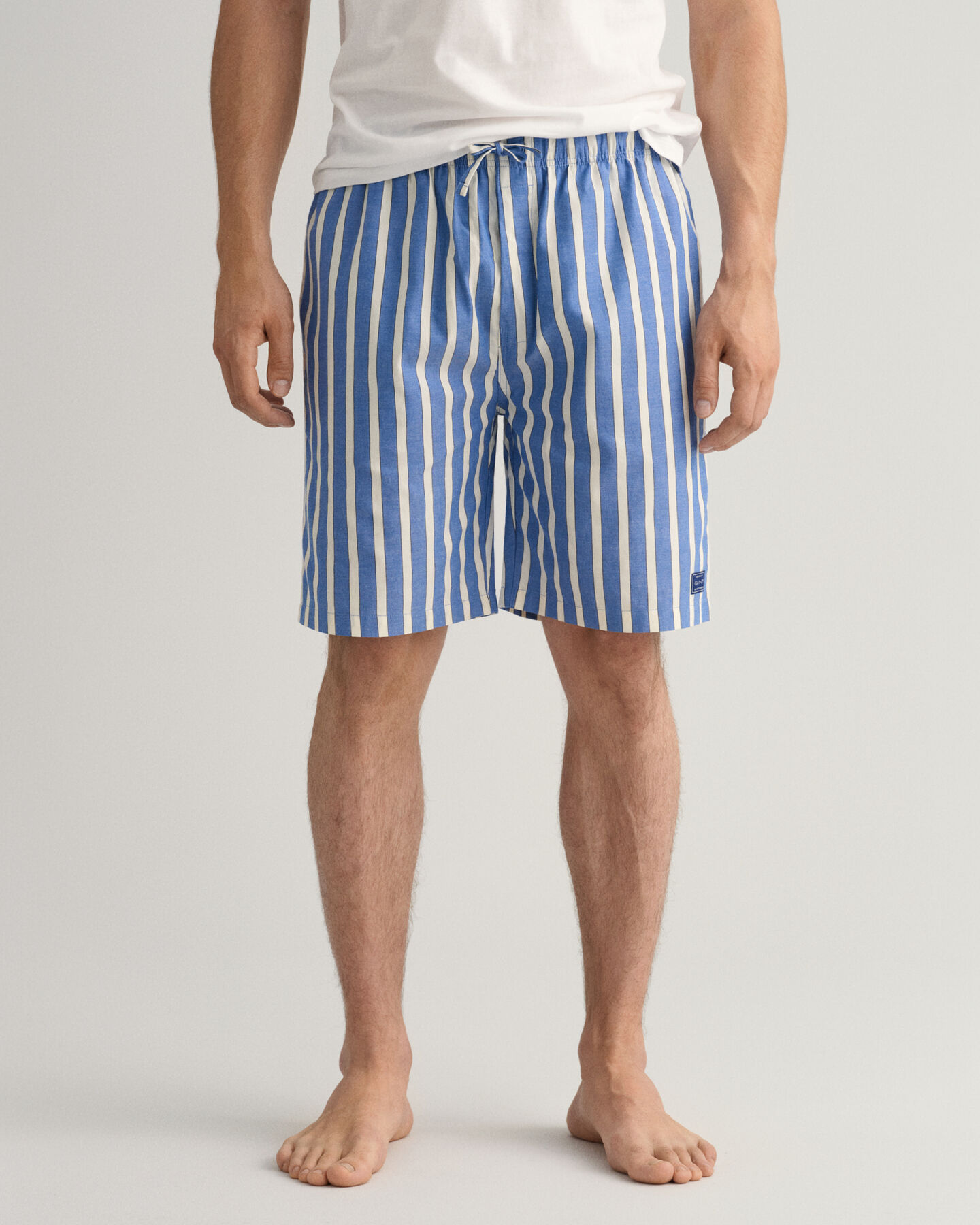 Pantalones de pijama cortos de rayas Oxford