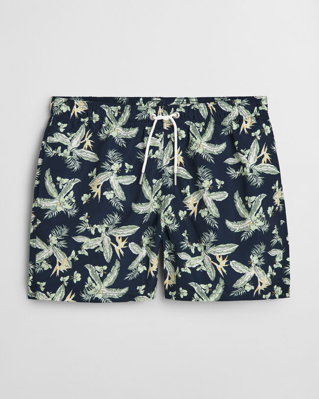 Bañador con estampado Tropical Leaves