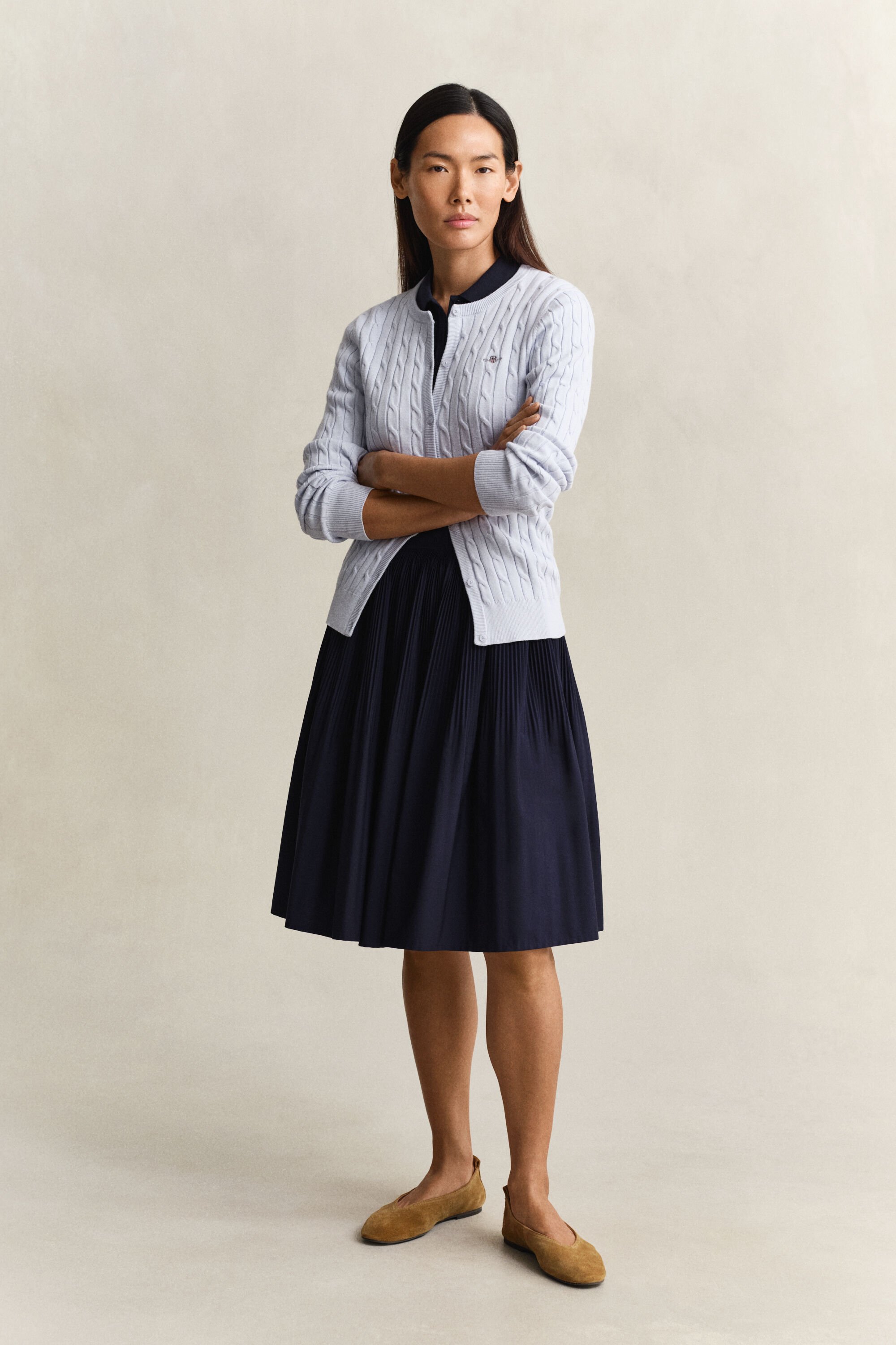 Cárdigan de punto de ochos