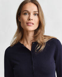 Cárdigan de punto ligero con cuello redondo