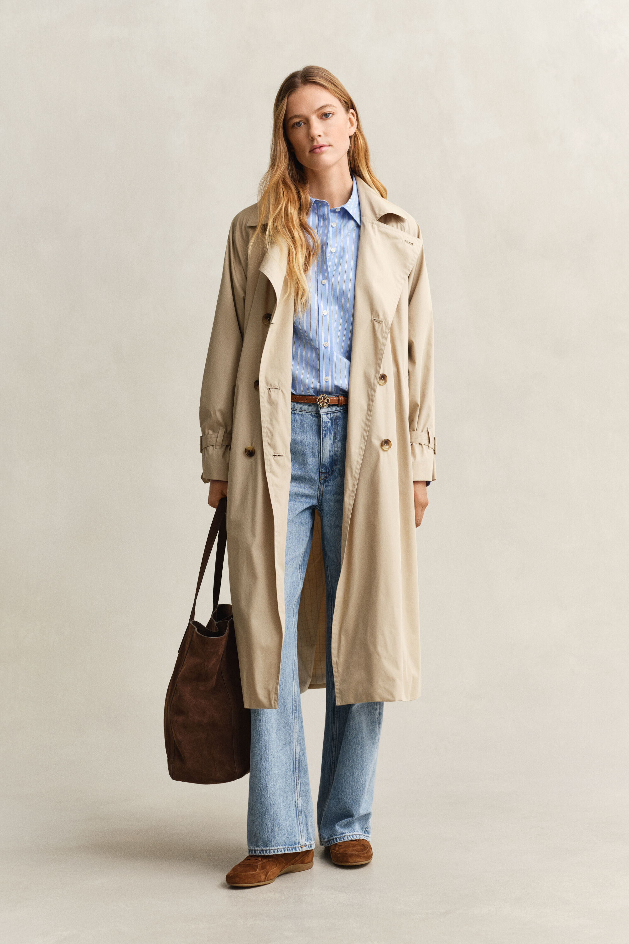 Camisa Regular Fit clásica de popelina a rayas