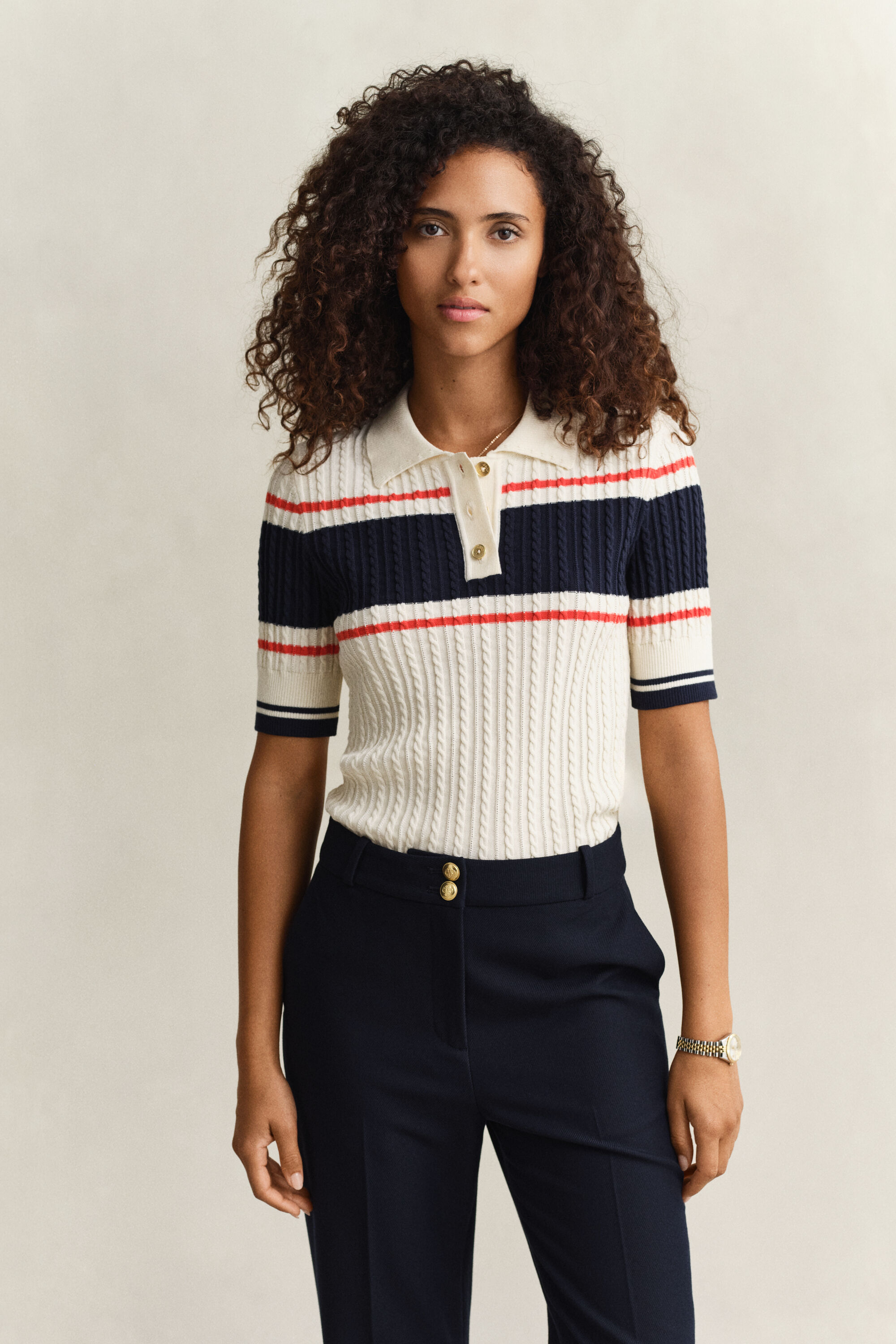 Rugger de manga corta de algodón