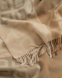 Bufanda de lana con diseño Monogram