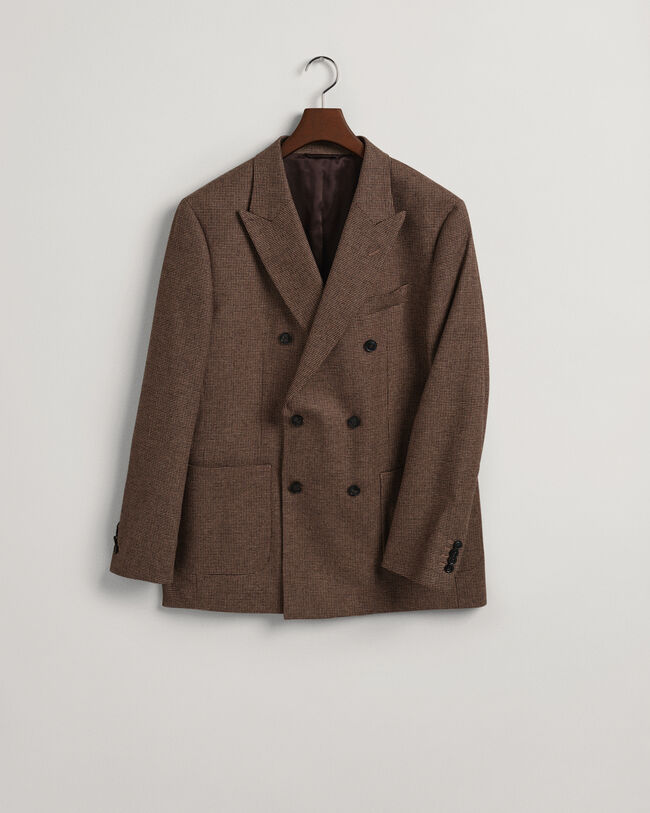 Americana de traje con estampado de pata de gallo