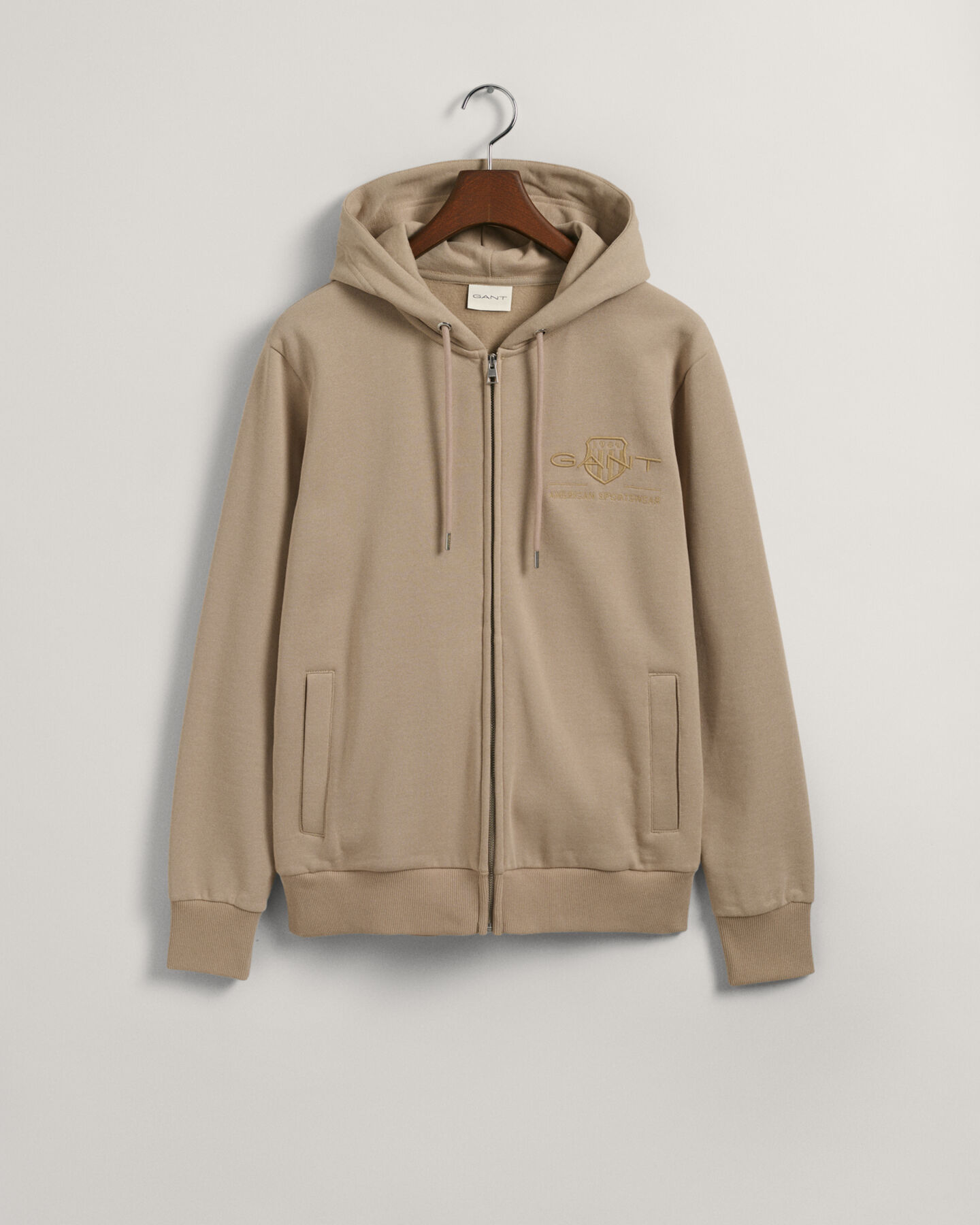 Sudadera con capucha y cremallera Tonal Shield