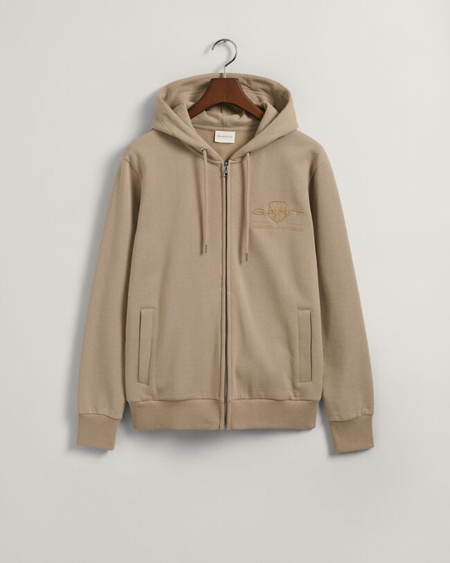 Sudadera con capucha y cremallera Tonal Shield