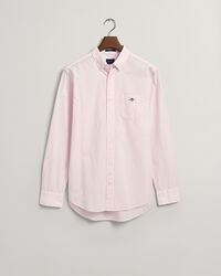 Camisa Oxford Regular Fit de rayas finas y lunares
