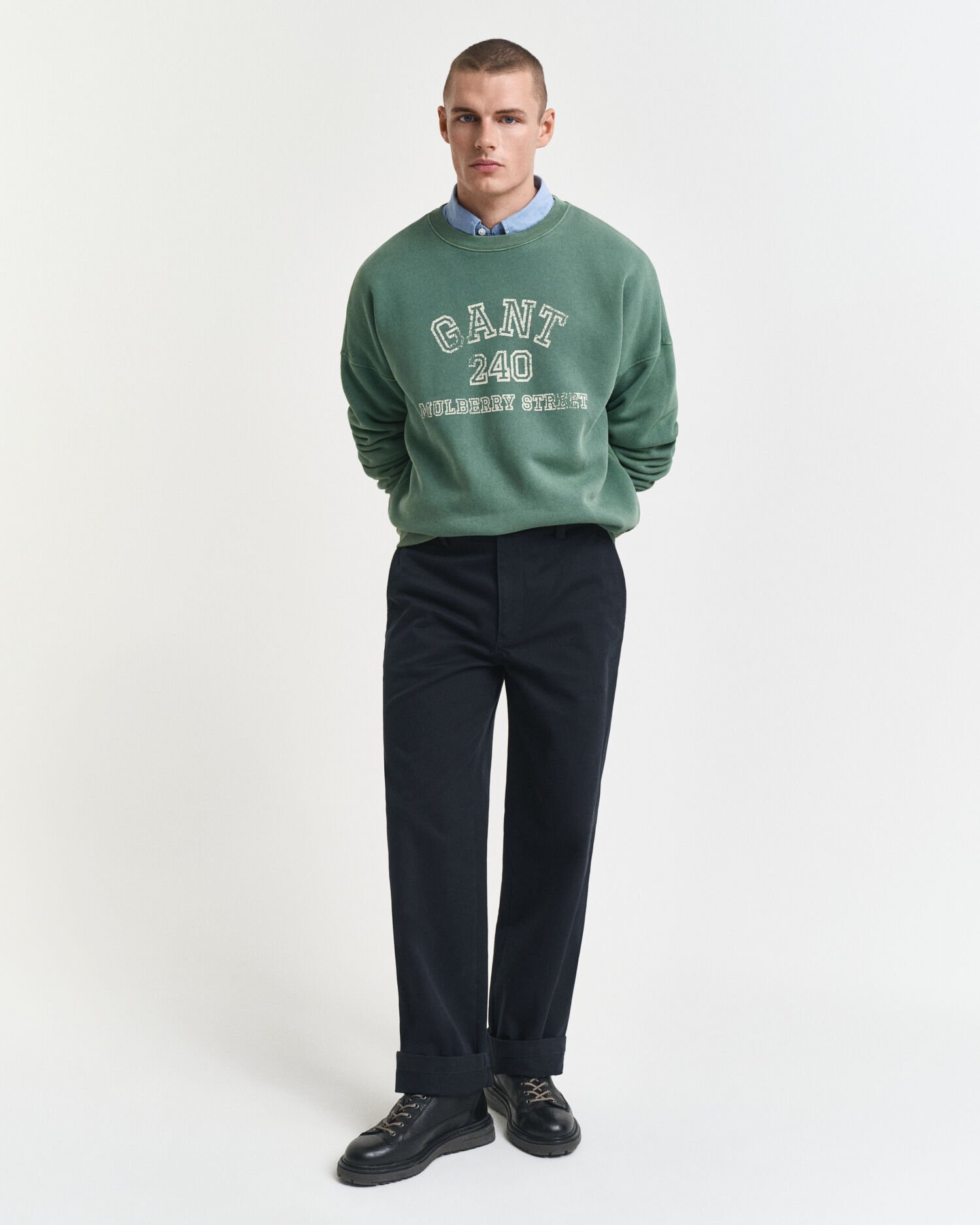 Sudadera de cuello redondo con gráfico