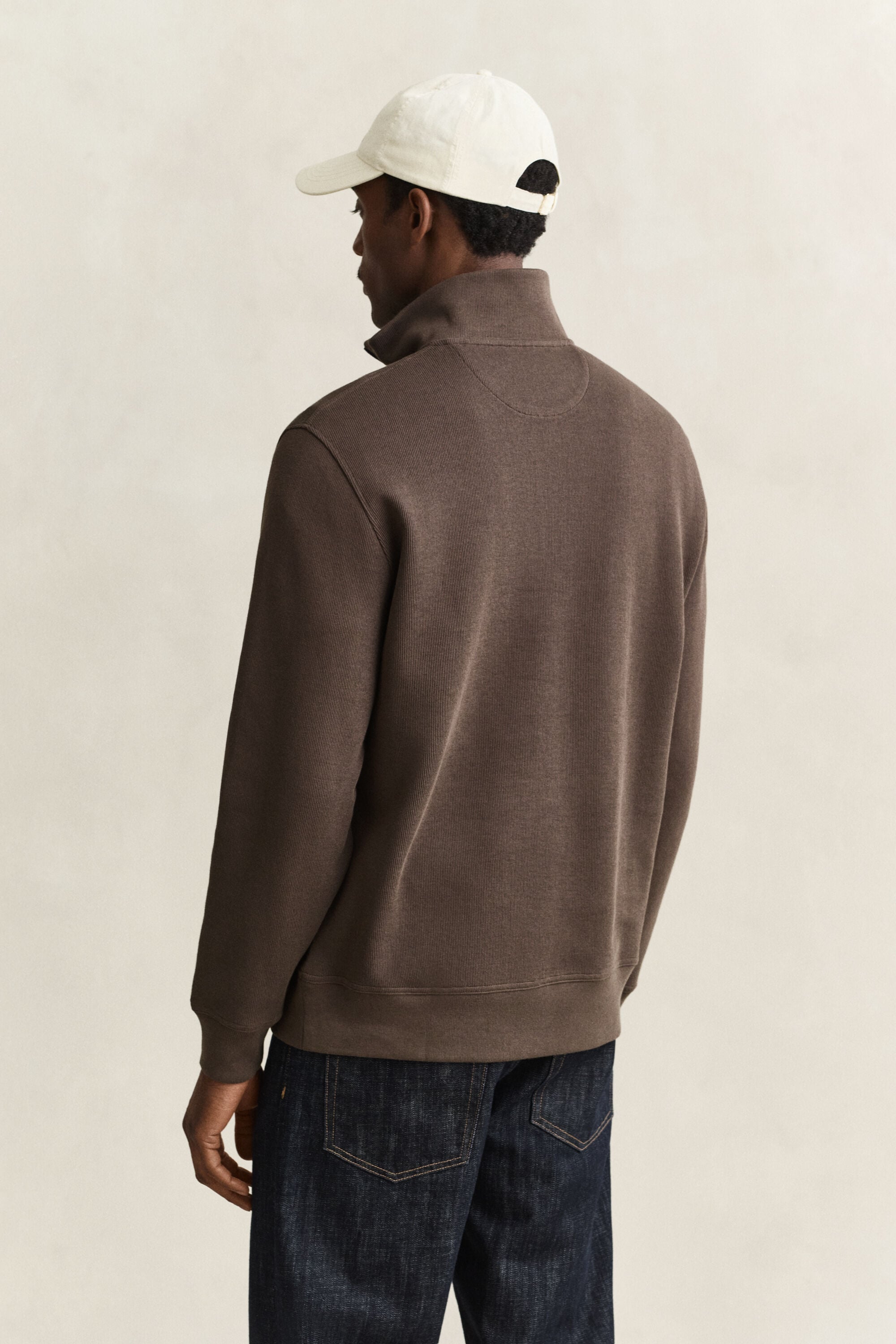 Sudadera Sacker Rib con media cremallera
