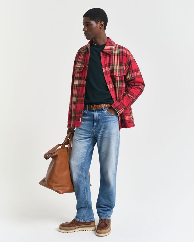 Jersey de cuello redondo en lana de oveja muy fina