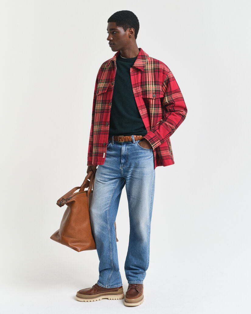 Jersey de cuello redondo en lana de oveja muy fina