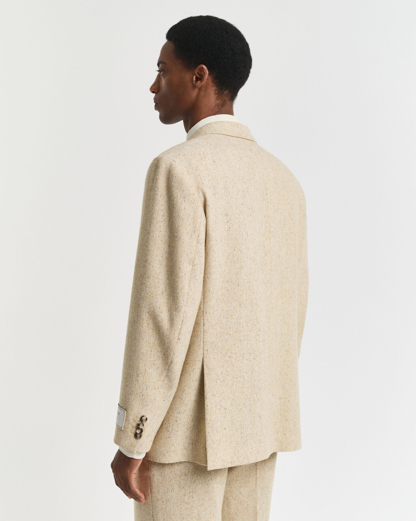 Chaqueta de traje Relaxed Fit con diseño de espiga con nepps