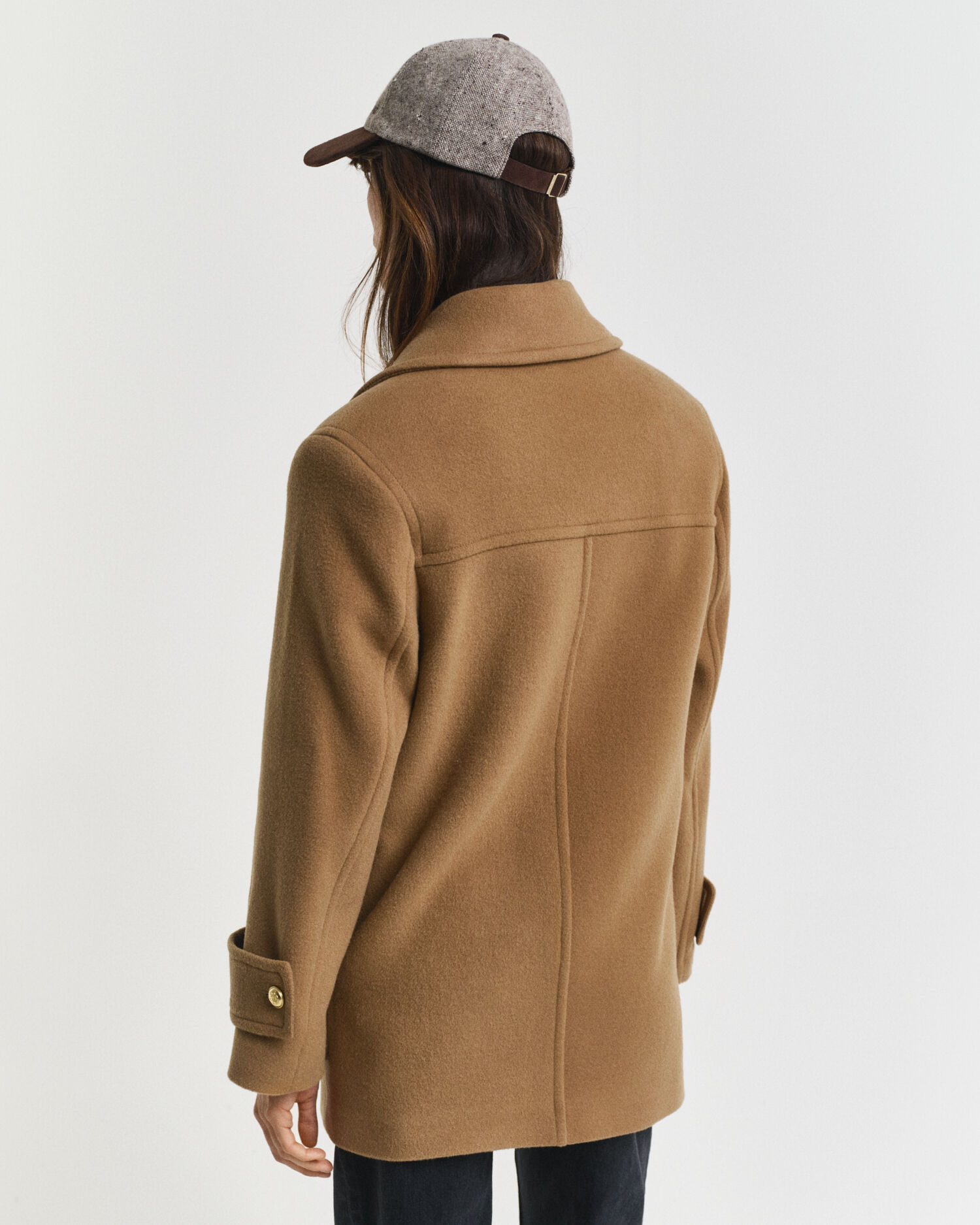 Chaquetón de largo medio en lana