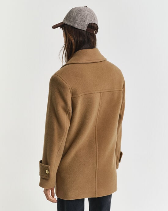 Chaquetón de largo medio en lana