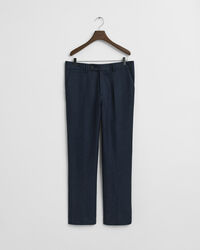 Pantalones de traje Slim Fit de franela con diseño de espiga