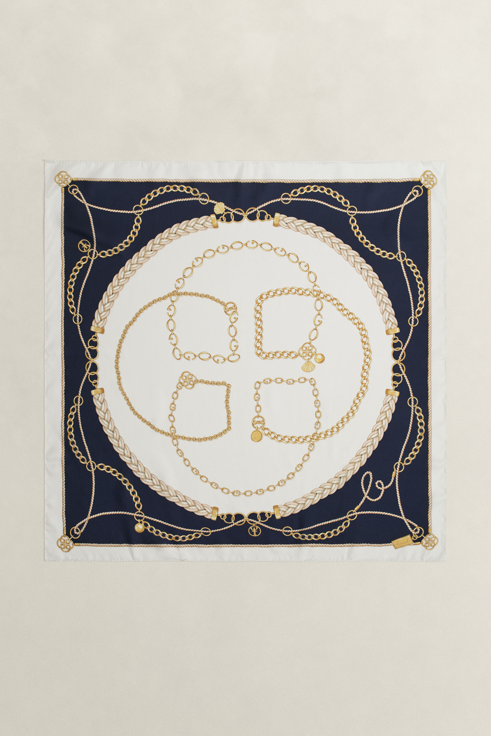 Pañuelo de seda Chain
