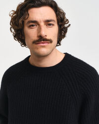 Jersey de cuello redondo en cachemir