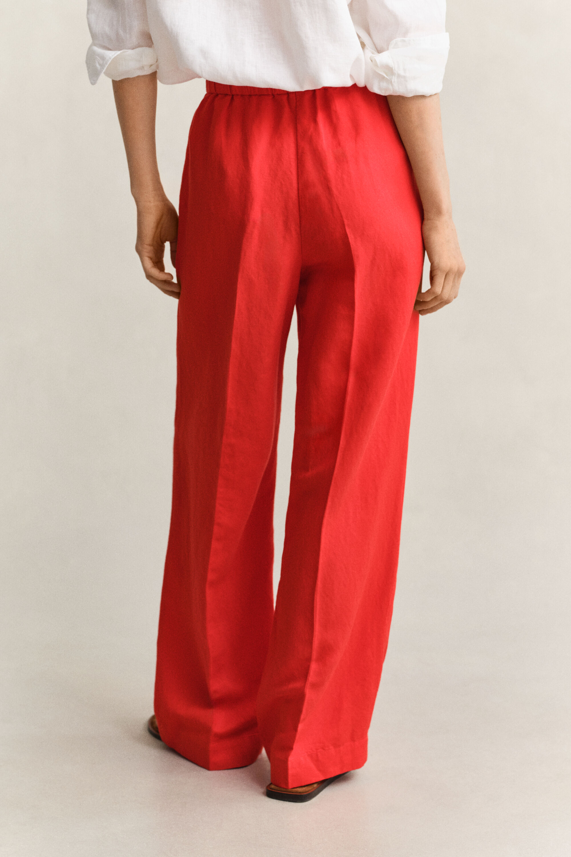 Pantalones en mezcla de lino