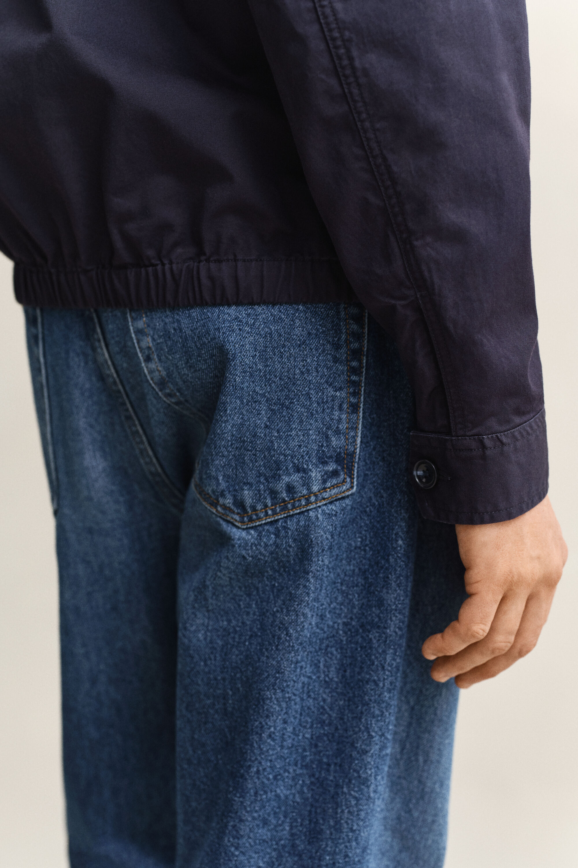 Chaqueta Windcheater de algodón