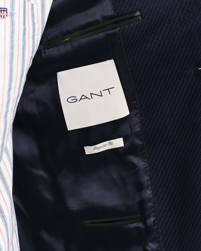 Americana Club Slim Fit de lana y algodón