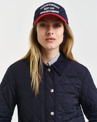 Cazadora acolchada con detalles de pana