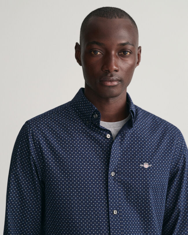 Camisa Regular Fit con microestampado