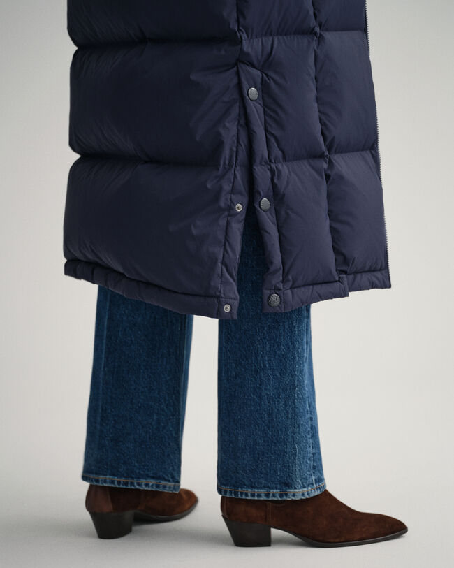 Abrigo de largo completo y plumón