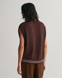 Chaleco de punto de ochos